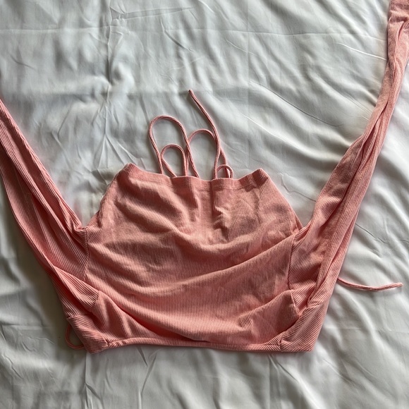 Princess Polly Pink Long sleeve cropped top - Picture 6 of 6